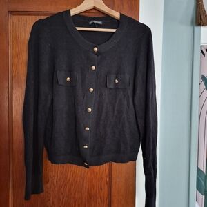 Adrianna Papell Black Knitwear